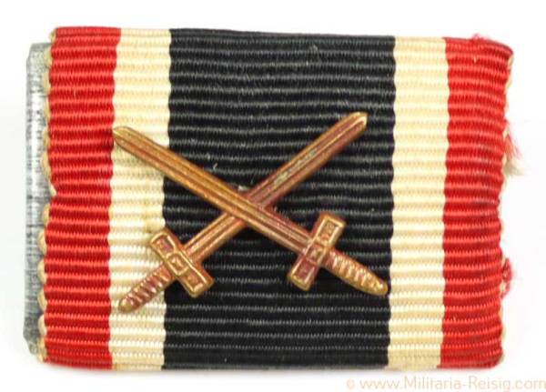 Bandspange Kriegsverdienstkreuz mit Schwertern 2. Klasse