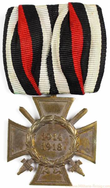 Ehrenkreuz für Frontkämpfer 1914-1918, Herst. Christian Lauer, Nürnberg
