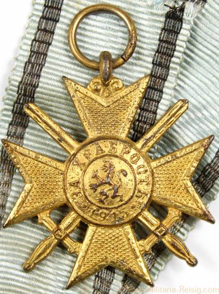 Militärverdienstkreuz mit Schwertern in Gold 1915, Bulgarien