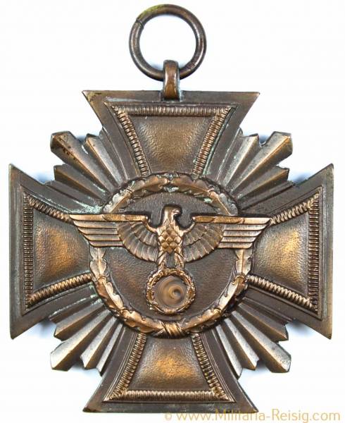 Dienstauszeichnung der NSDAP 1.Stufe Bronze (Cupal), Herst. 7 (Förster & Barth, Pforzheim), selten!