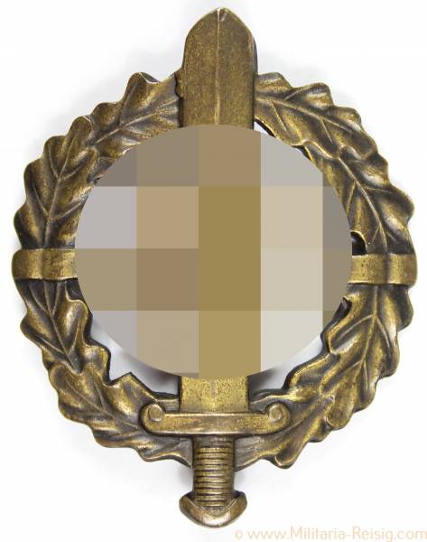 SA-Sportabzeichen in Bronze, Herst. Fechler, Bernsbach/SA.