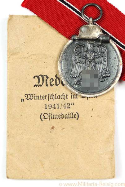 Ostmedaille mit Verleihungstüte, Hersteller Karl Wurster, Markneukirchen (18)