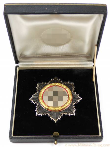 Deutsches Kreuz in Gold im Etui, Hersteller 21 (6-Nieter)