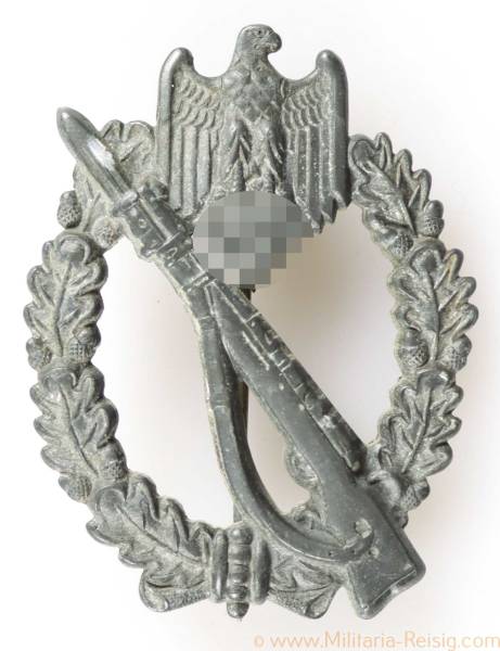 Infanteriesturmabzeichen in Silber, Hersteller BSW, Waffelmuster