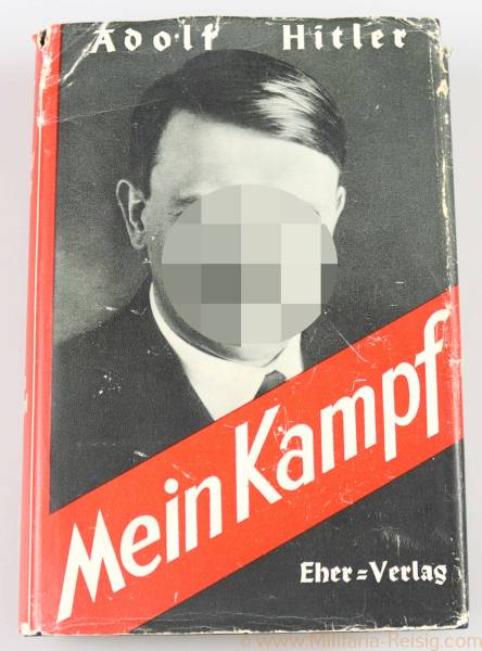 Mein Kampf Volksausgabe 1942 mit Schutzumschlag in Lateinschrift