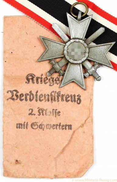 Kriegsverdienstkreuz mit Schwertern 2.Klasse 1939, Herst. Frank & Reif, Stuttgart