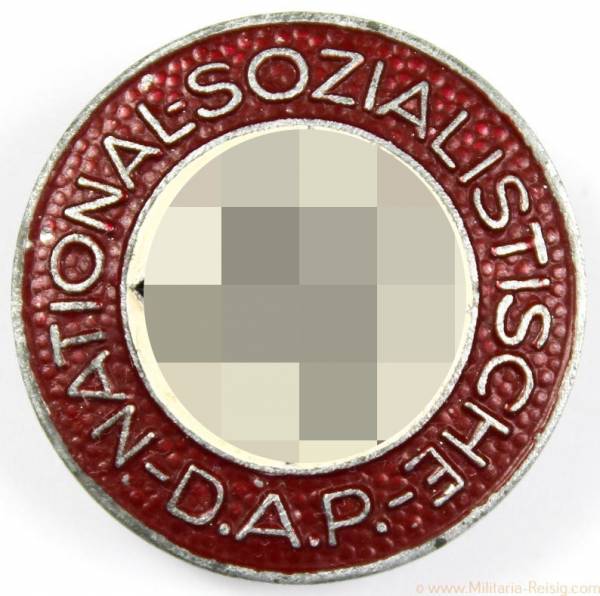NSDAP Parteiabzeichen Knopfloch Version, Herst. RZM M1/72 (Fritz Zimmermann Stuttgart)