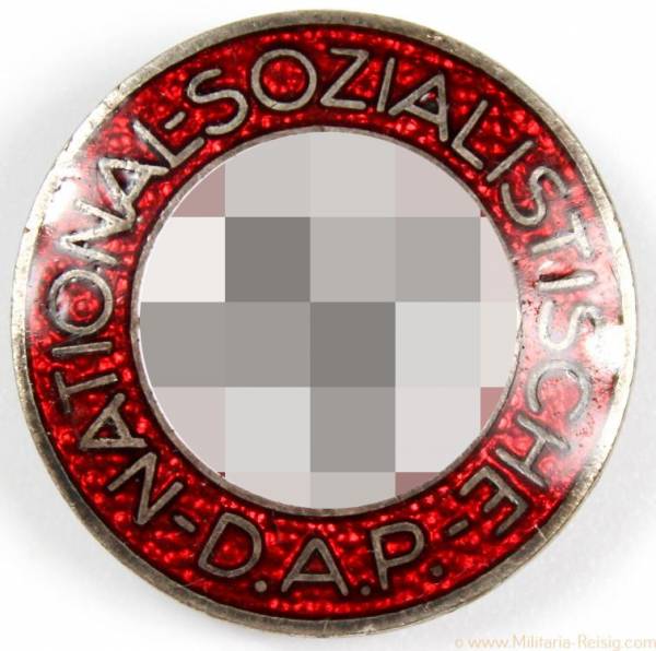 NSDAP Parteiabzeichen Knopfloch Version, Herst. RZM M1/170 (B.H. Mayer, Pforzheim)