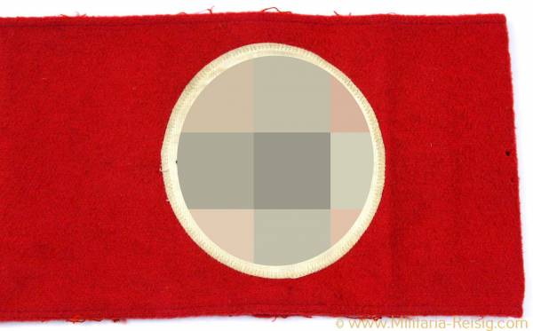 NSDAP Armbinde mit RZM-Etikett 3. Reich