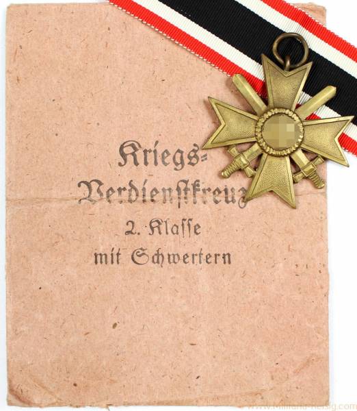 Kriegsverdienstkreuz mit Schwertern 2.Klasse 1939, Herst. Friedrich Orth, Wien 56