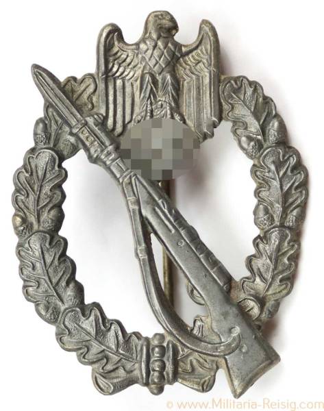 Infanterie Sturmabzeichen in Silber, Hersteller Rudolf Souval, Wien