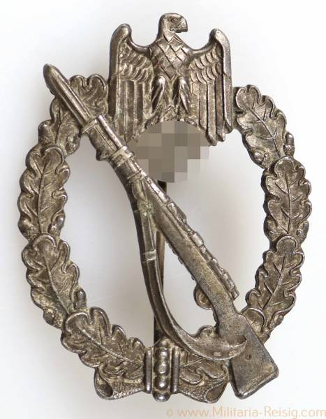 Infanterie Sturmabzeichen in Silber, Hersteller C. E. Juncker, Berlin
