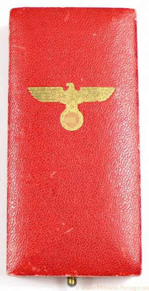 Etui Anschluss Österreich Medaille 1938