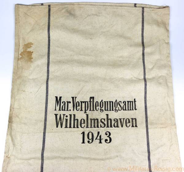 Kriegsmarine Verpflegungssack, Mar. Verpflegungsamt Wilhelmshaven 1943