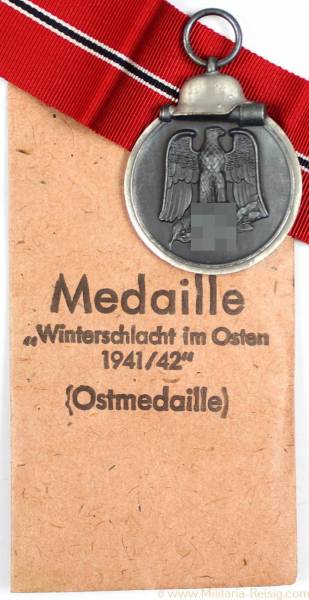 Ostmedaille mit Verleihungstüte, Herst. L/52