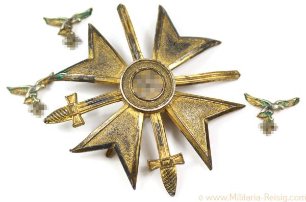 Spanienkreuz in Gold mit Schwertern, Hersteller L/12 - 900