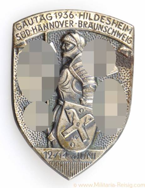 Abzeichen "Gautag Süd-Hannover Braunschweig - Hildesheim 12./14. Juni 1936"