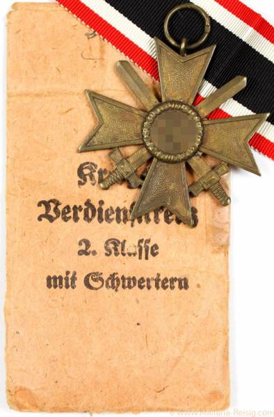 Kriegsverdienstkreuz mit Schwertern 2.Klasse 1939, Herst. 72 (Franz Lipp, Pforzheim)