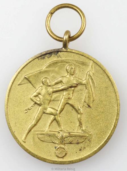 Anschluss Medaille 1. Oktober 1938 Sudetenland, Hersteller L/13