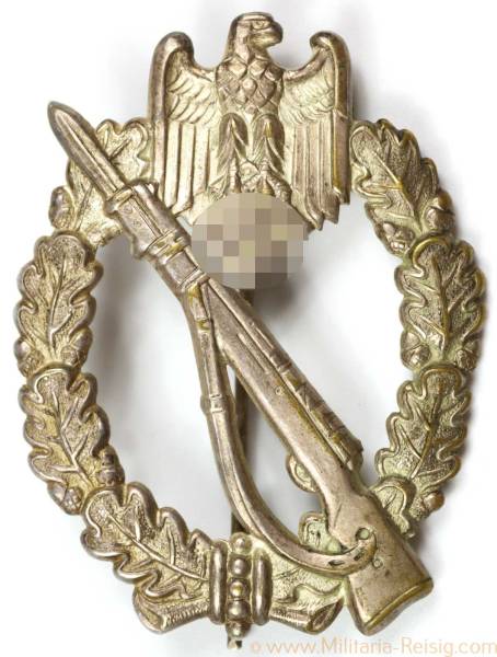 Infanterie Sturmabzeichen in Silber, Herst. B.H. Mayer / Otto Schickle Design