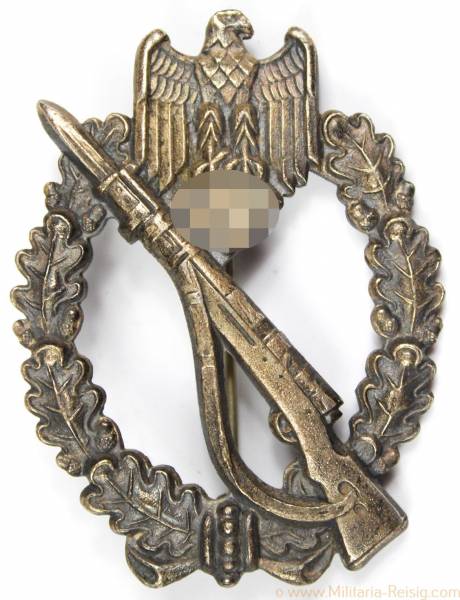Infanterie Sturmabzeichen in Silber, Hersteller FLL 