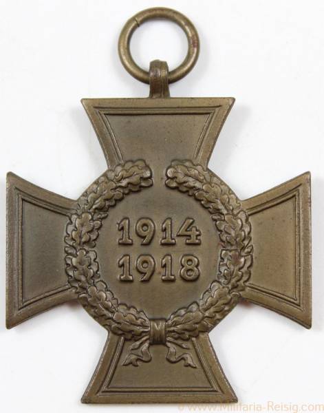 Ehrenkreuz des 1.Weltkrieges Kriegsteilnehmerkreuz, Herst. CW