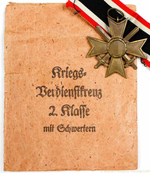 Kriegsverdienstkreuz mit Schwertern 2.Klasse 1939, Herst. Karl Hensler Pforzheim
