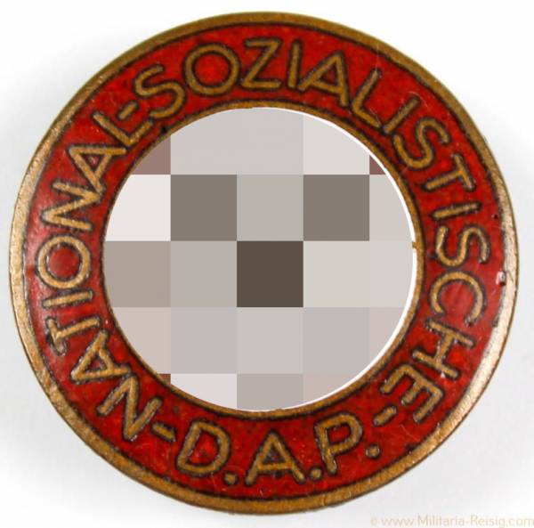 NSDAP Parteiabzeichen Knopfloch Version, Herst. RZM M1/14 (Matthias Öchsler & Sohn, Ansbach)