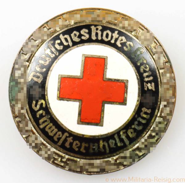 Deutsches Rotes Kreuz (DRK) Brosche für "Schwesternhelferin"