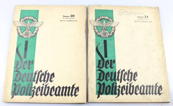 2x Der Deutsche Polizeibeamte 1936, Nummer 20 und 24