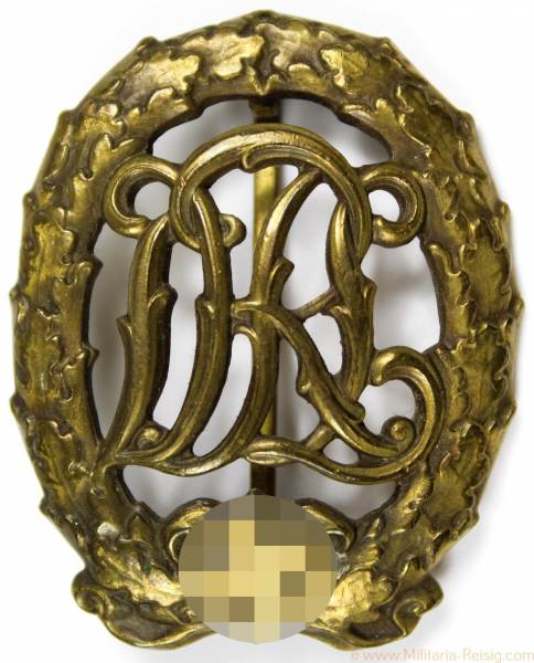DRL Reichssportabzeichen in Bronze, H. Wernstein Jena-Löbstedt