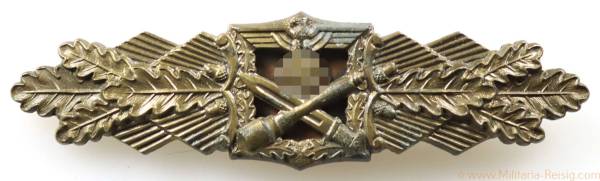 Nahkampfspange in Bronze, Hersteller A.G.M.u.K., Gablonz