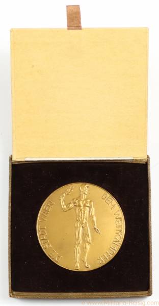 Sieger Medaille für Eiskunstlaufen 1940 im Etui