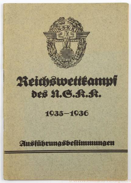Reichswettkampf des NSKK 1935-1936 - Ausführungsbestimmungen