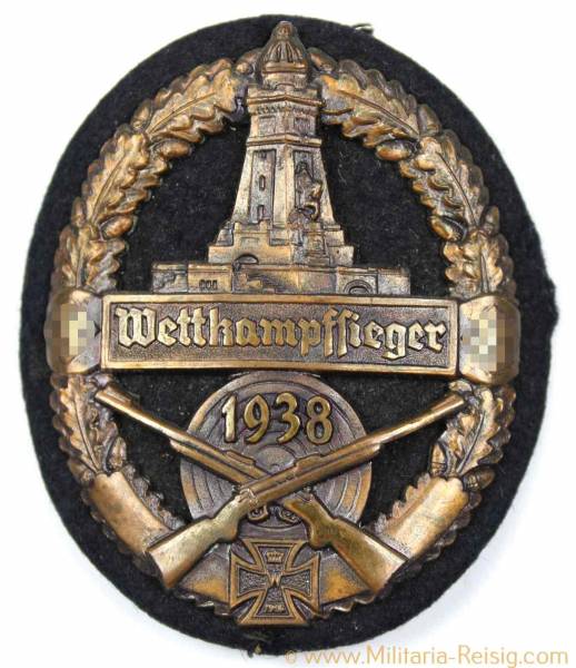 Ärmelschild Reichskriegerbund "Kyffhäuser" Wettkampfsieger 1938