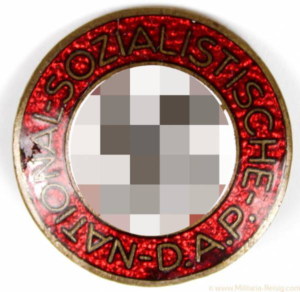 NSDAP Parteiabzeichen, Herst. RZM M1/105 (Hermann, Aurich Dresden)