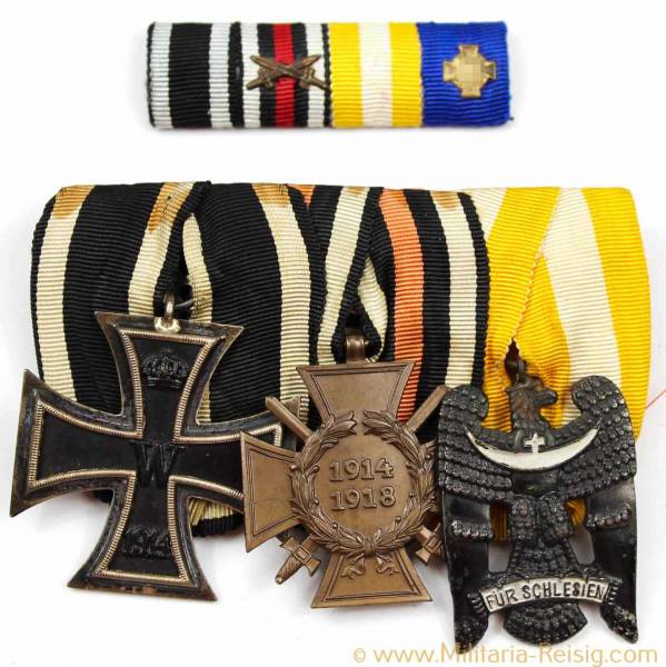 Ordensspange mit 3 Auszeichnungen, 1. Weltkrieg, 3. Reich