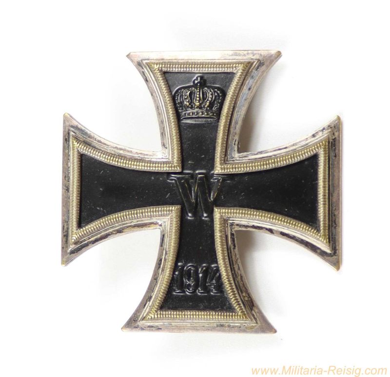 Eisernes Kreuz 1. Klasse 1914 – Hersteller Wilhelm Deumer, Lüdenscheid (Messingkern)