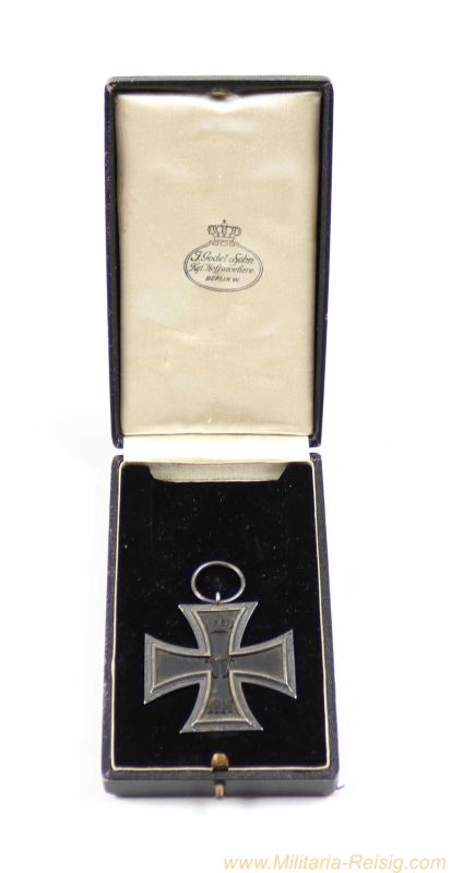 Eisernes Kreuz 2. Klasse 1914 im Originaletui – Hersteller Godet & Co., Berlin