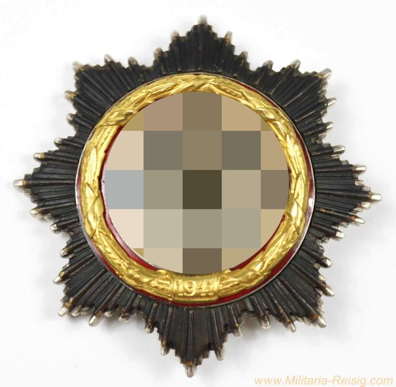 Deutsches Kreuz in Gold – Hersteller 1 (Deschler & Sohn, München), schwere Ausführung