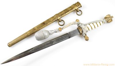 Kriegsmarine Offiziersdolch mit Portepee, Hersteller Carl Eickhorn, Solingen