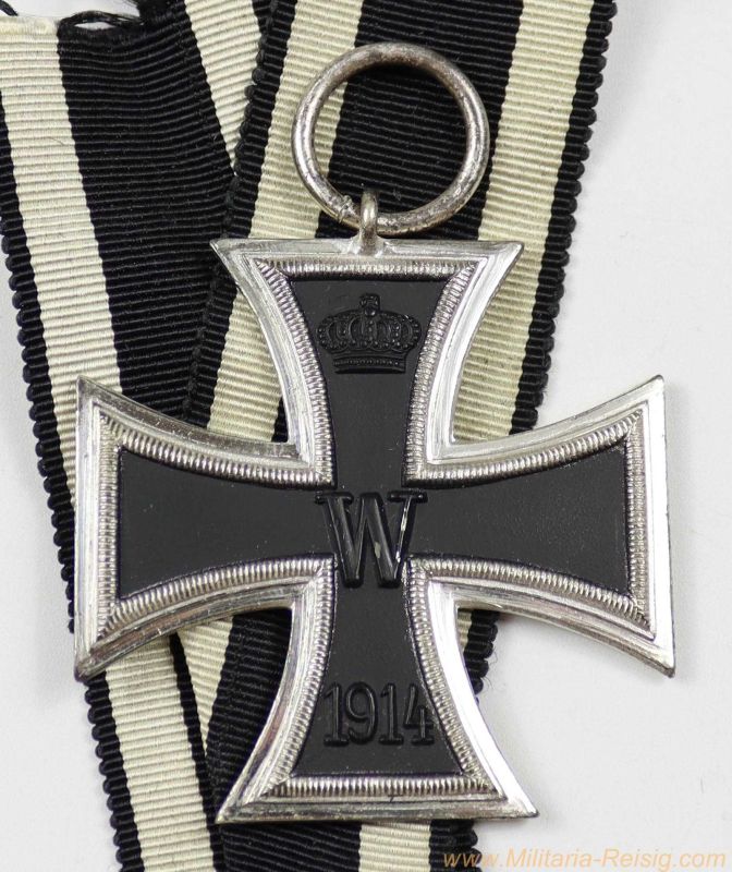 Eisernes Kreuz 2. Klasse 1914 - einteilige unmagnetische Ausführung mit Band